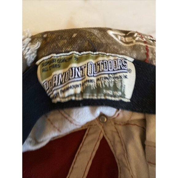 Team Realtree Camo Camouflage Cotton Red Hat Cap Stretch Fit L XL - Picture 6 of 7